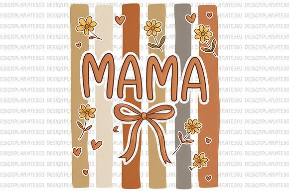 Floral Mama PNG: Graphics for T-Shirt Designs & Blogs