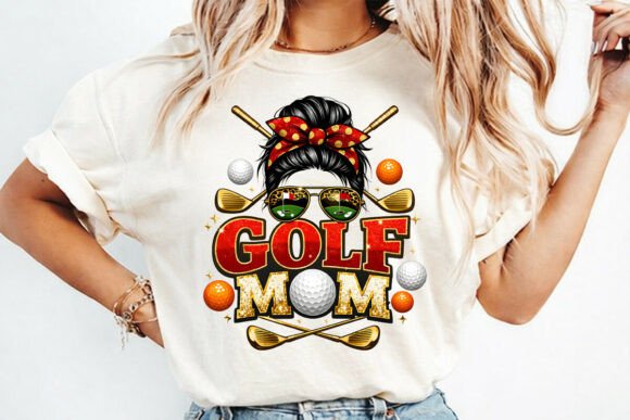 Golf Mom Sport PNG: Graphics for T-Shirt Designs