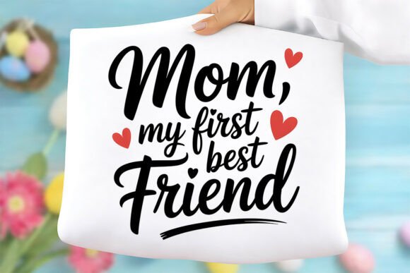 Mom My First Best Friend PNG: Graphics for T-Shirt Designs