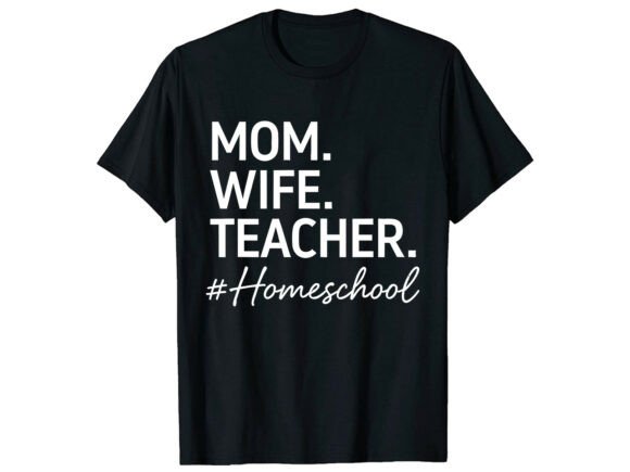 Mom Wife Teacher T-Shirt Graphics for Modern Designs