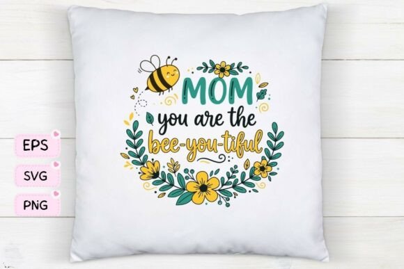 Mom You Are Bee-you-tiful T-Shirts Svg: Graphics & Designs