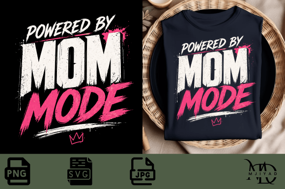 Powered by Mom Mode 👩👧👦 PNG SVG: A Designer's Review