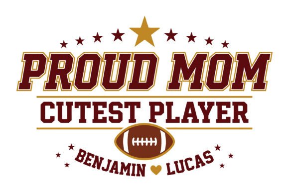 Proud Mom Cutest Player: Graphics for T-Shirt Designs