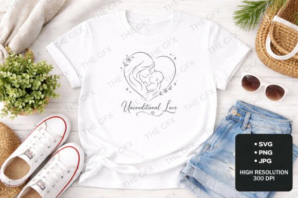 Unconditional Love Mom Graphics & T-Shirt Designs Review
